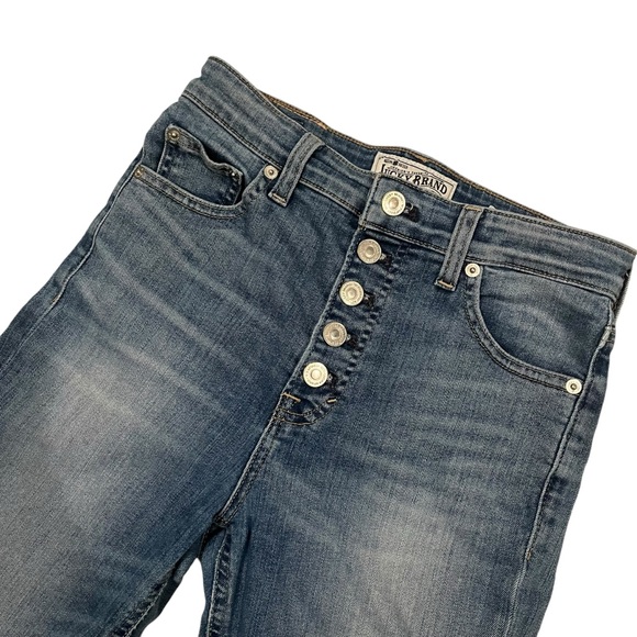 Lucky Brand Bridgette Button Fly Crop Skinny Jeans, Sz 2/26 - Picture 7 of 16